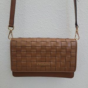 Michael Kors Jet Set Charm Woven Phone Crossbody Shoulder Bag